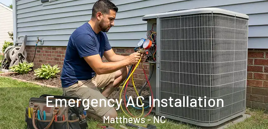 Emergency AC Installation Matthews - NC