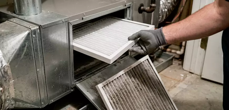 Window and Split Unit Filter Cleaning in Matthews