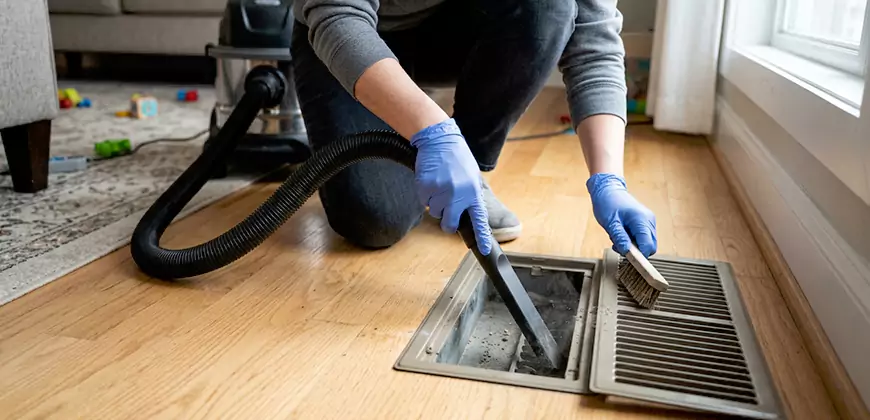 Ducted Heating Filter Cleaning in Matthews